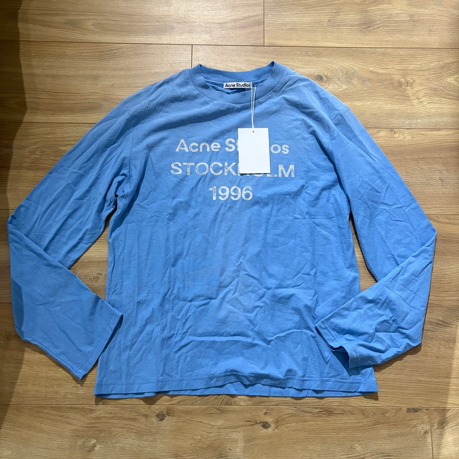 Acne Studios Stockholm 1996 Longsleeve - Maat M, Ophalen of Verzenden, Zo goed als nieuw, Maat 48/50 (M), Blauw
