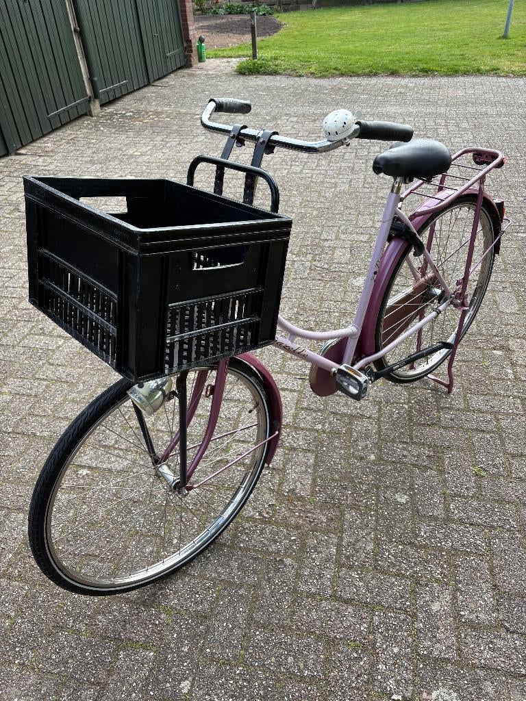 GAZELLE BASIS MEIDEN  fiets 28" Rose., Ophalen, Terugtraprem, 56 cm of meer, Gazelle