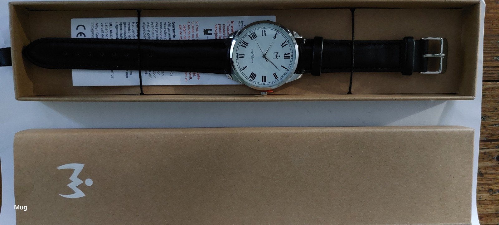 MeyeWatch Crown Watch Rome, Ophalen of Verzenden, Nieuw, Leer, Overige merken
