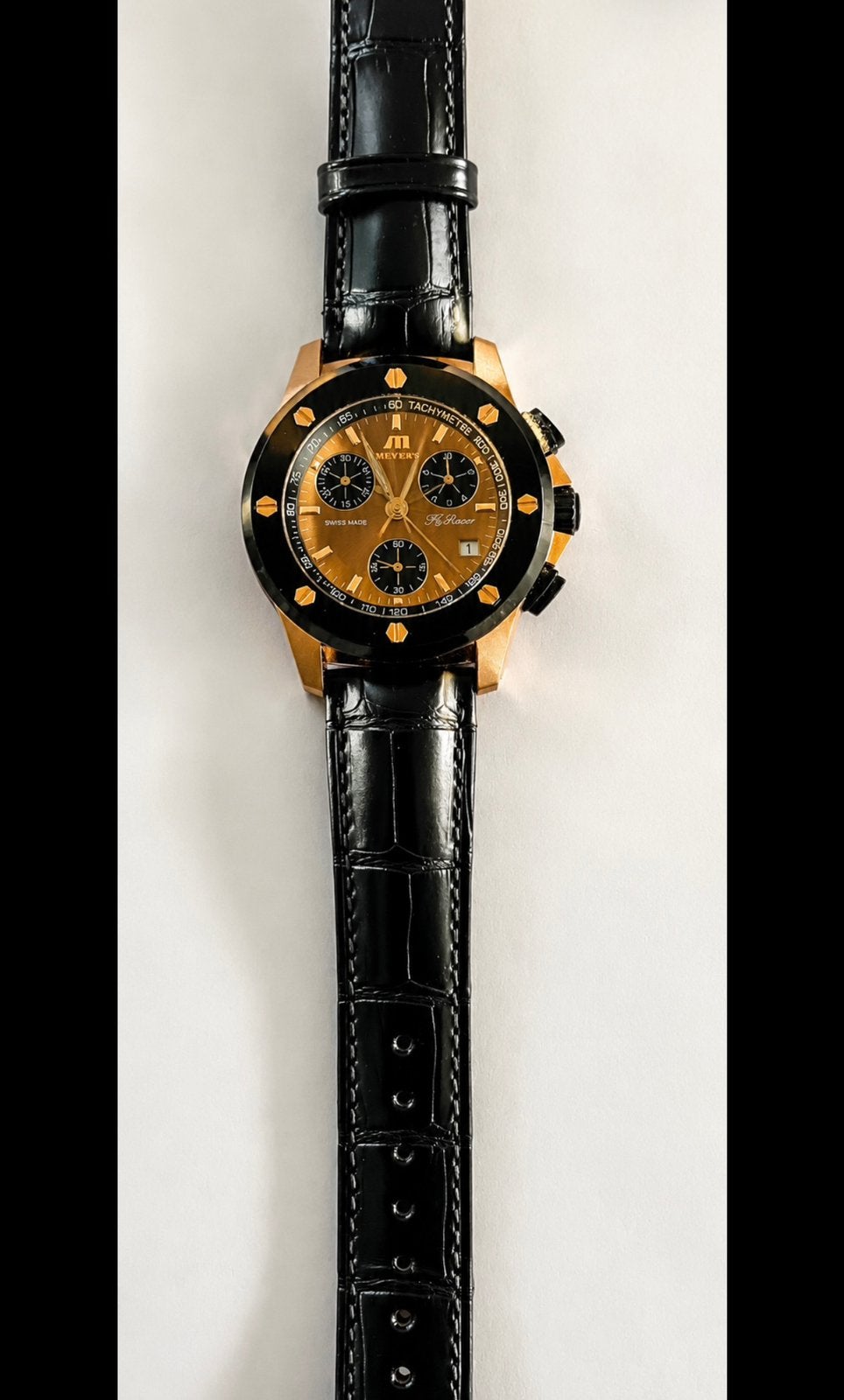 Meyers Fly Racer Chronograaf limited Herenhorloge, Overige materialen, Polshorloge, Ophalen, Overige merken