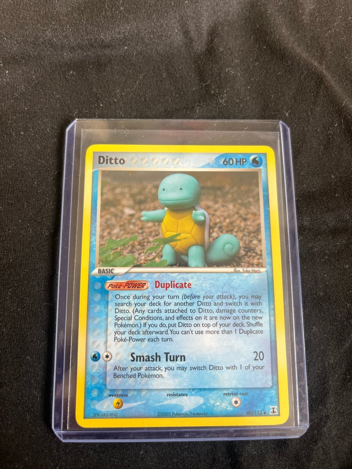 Pokémon Kaart: Ditto (Squirtle) 40/113, Ophalen of Verzenden, Zo goed als nieuw, Losse kaart