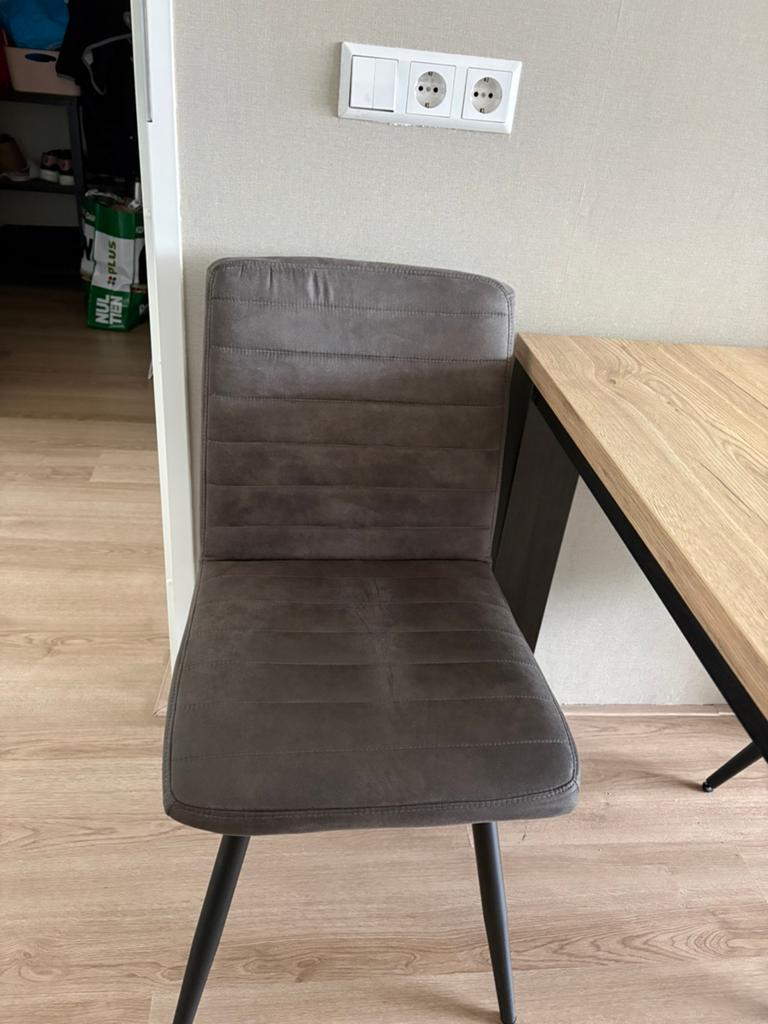 Eettafel met 4 stoelen, Ophalen of Verzenden, Rechthoekig, 150 tot 200 cm, 50 tot 100 cm
