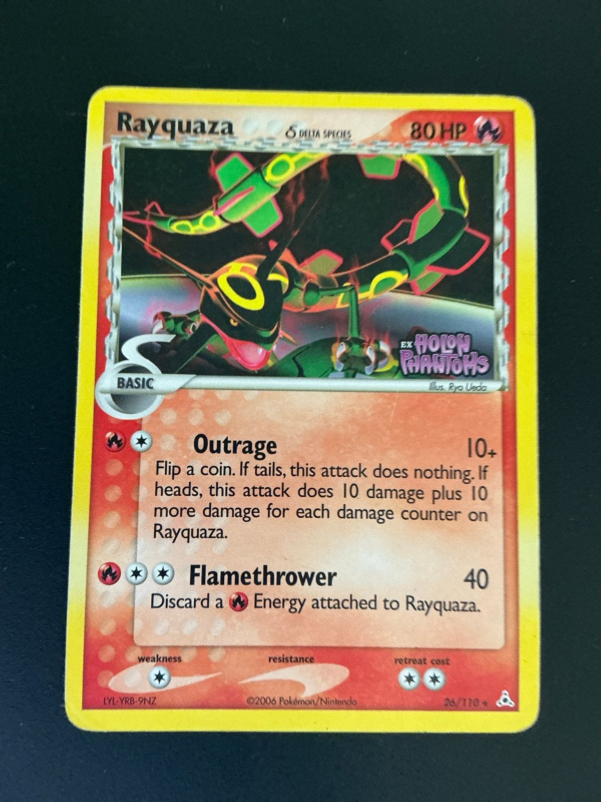 Rayquaza δ Delta Species Holo Rare Pokémon Kaart, Hobby en Vrije tijd, Verzamelkaartspellen | Pokémon, Ophalen of Verzenden, Gebruikt