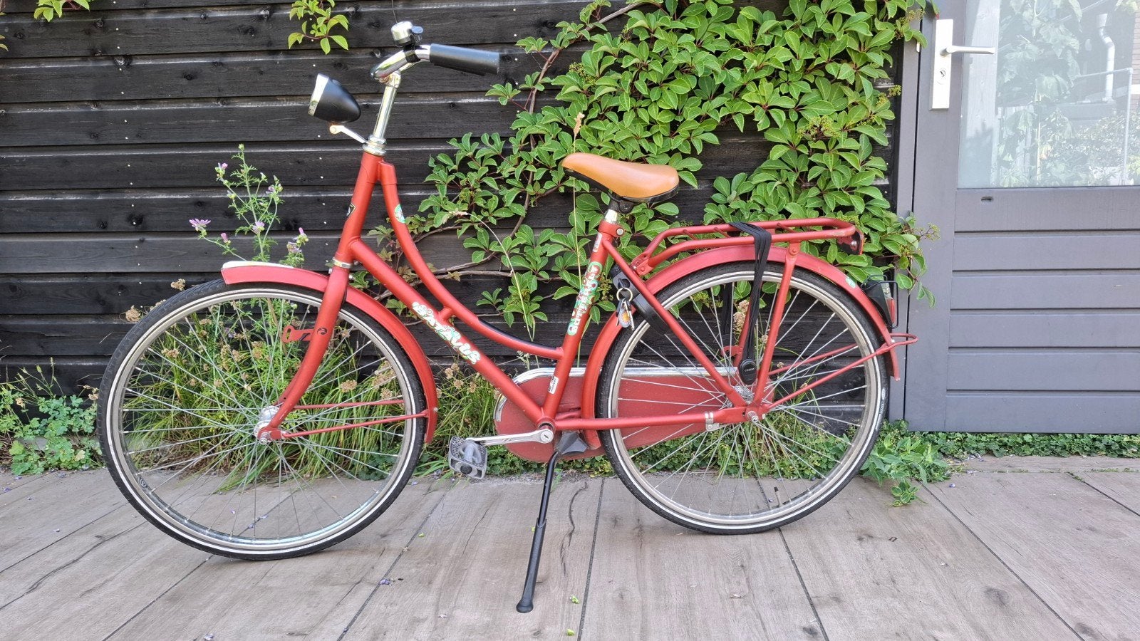 Batavus Butterfly meisjesfiets rood 24", Ophalen, Terugtraprem, Batavus, Gebruikt