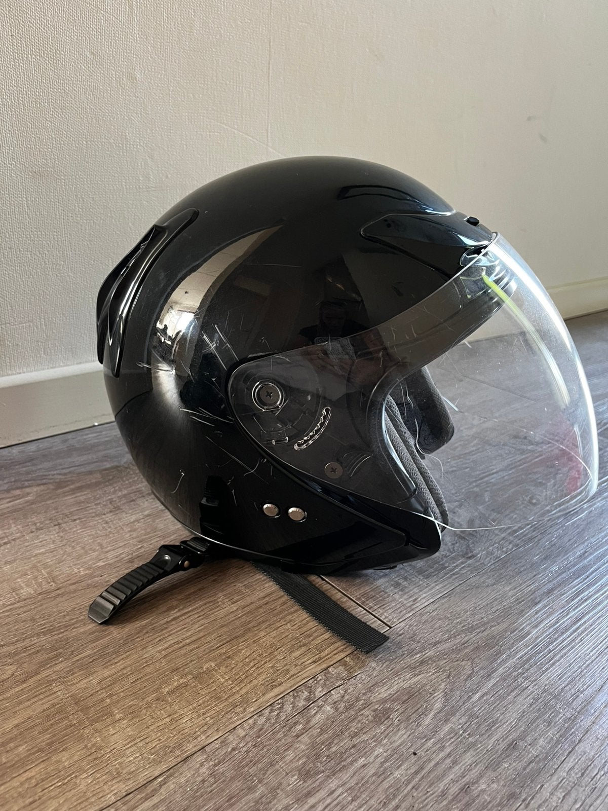 Scooterhelm Crivit zwart maat XL, Fietsen en Brommers, Brommerhelmen, Ophalen of Verzenden, Gebruikt, Extra large of groter