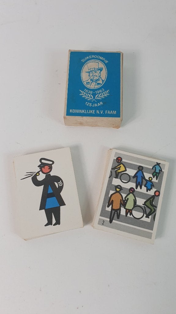 FAAM kaartspel Suikeroompje Zebra Samenspel. Vintage. 8B4, Verzamelen, Ophalen of Verzenden, Gebruikt, Joker(s)