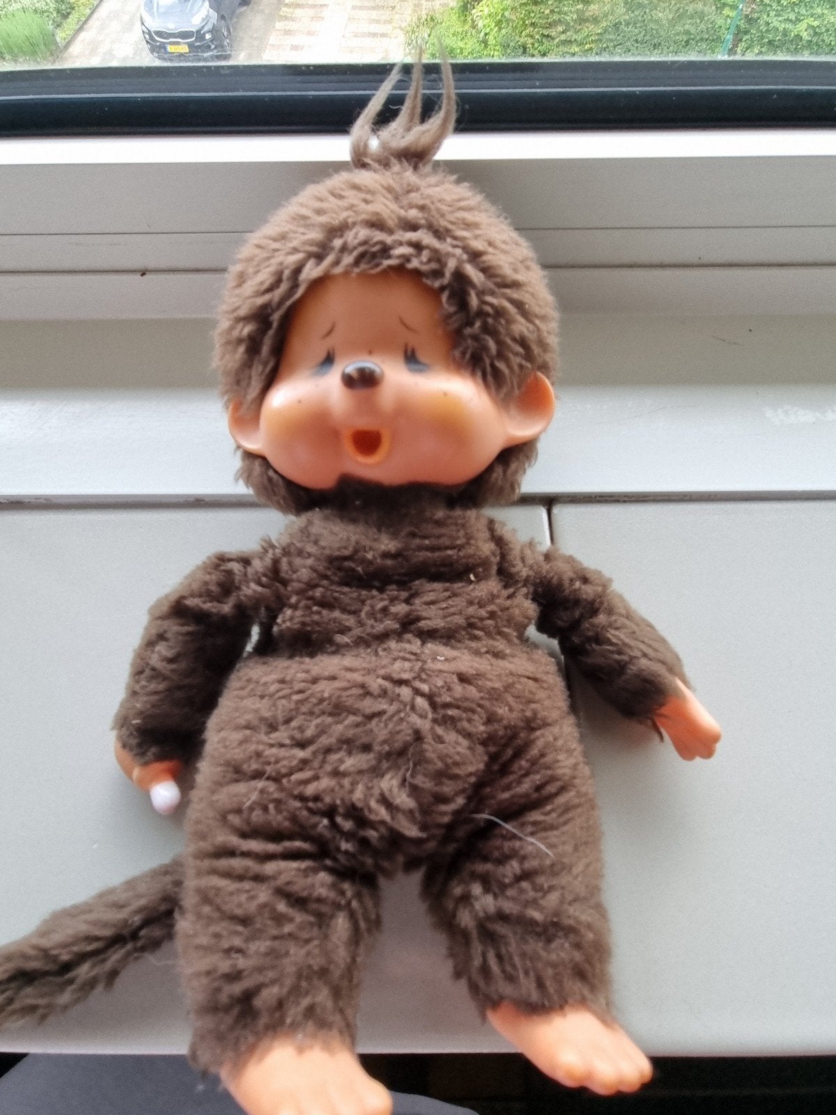 Vintage Monchhichi knuffel aapje - bruin, Kinderen en Baby's, Speelgoed | Knuffels en Pluche, Gebruikt, Overige merken, Overige karakters