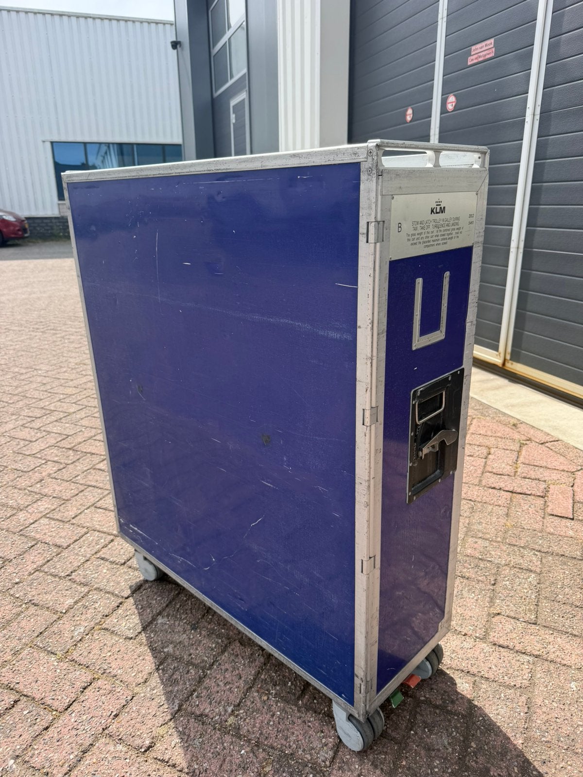 Orginele KLM trolley, Ophalen, Gebruikt