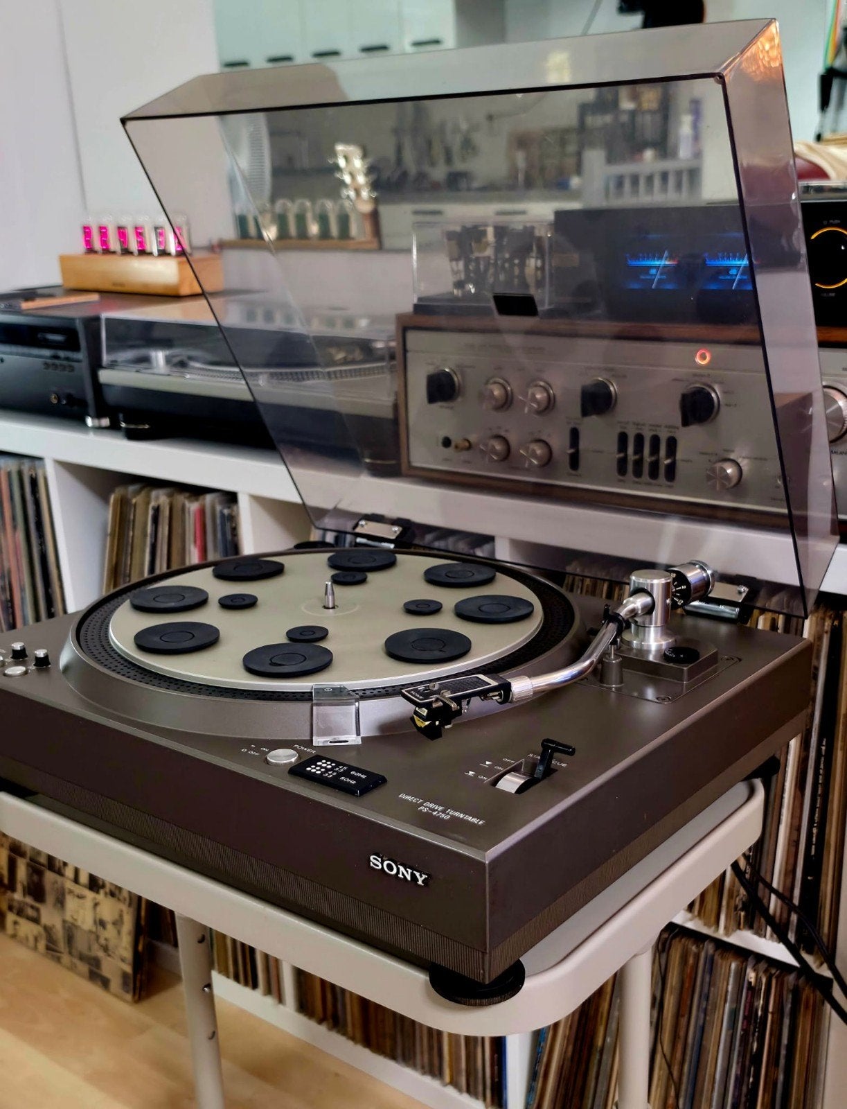 Sony PS-4750 draaitafel met Shure M95ED element, Ophalen