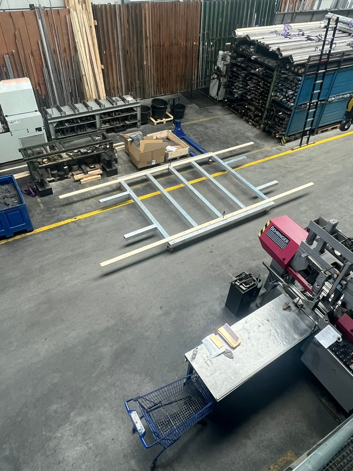 Grote aluminium bok op wielen , stallingskar , bootkar, Ophalen, Gebruikt