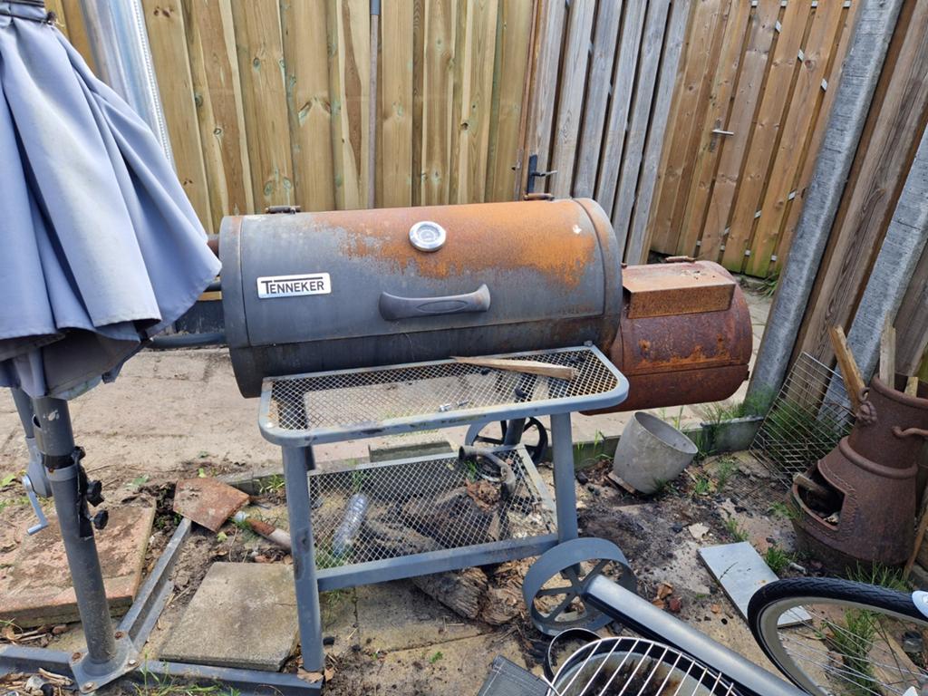 BBQ met smoker - Tenneker, Ophalen of Verzenden, Gebruikt, Tenneker