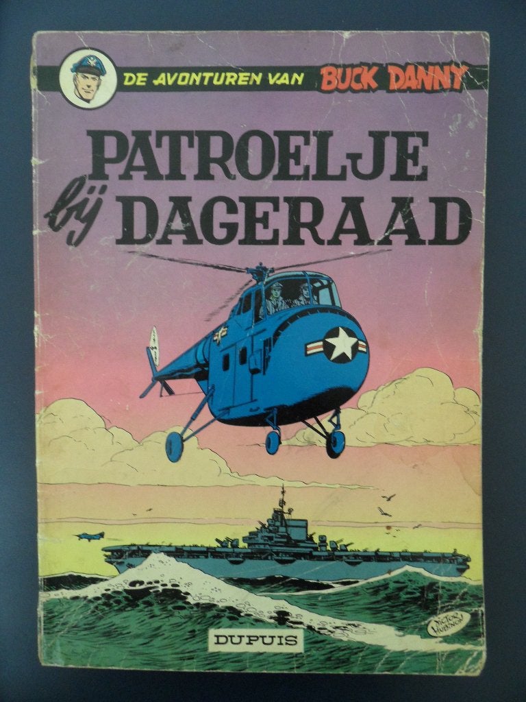 De avonturen van Buck Danny. Patroelje bij dageraad. 1965., Eén stripboek, Ophalen of Verzenden, Gelezen