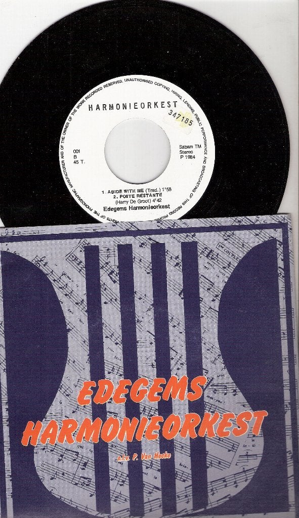 Belgie Harmonieorkest Edegem -vinyl EP 1984 ook VERZENDEN, Ophalen, Gebruikt, 7 inch