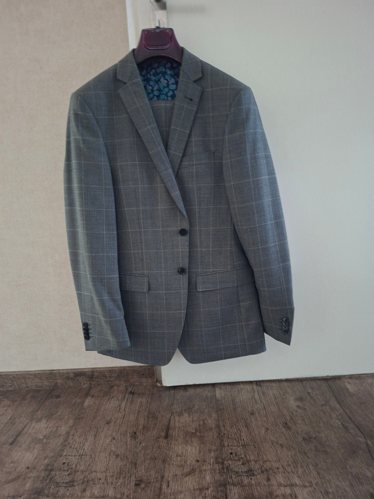 Mooi herenpak, Ophalen of Verzenden, Zo goed als nieuw, Maat 46 (S) of kleiner, Blauw