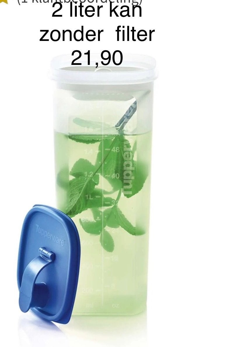 Tupperware kan 1/2 liter of 1 liter - Diverse prijzen, Gebruikt, Overige kleuren, Beker of Kan, Ophalen of Verzenden