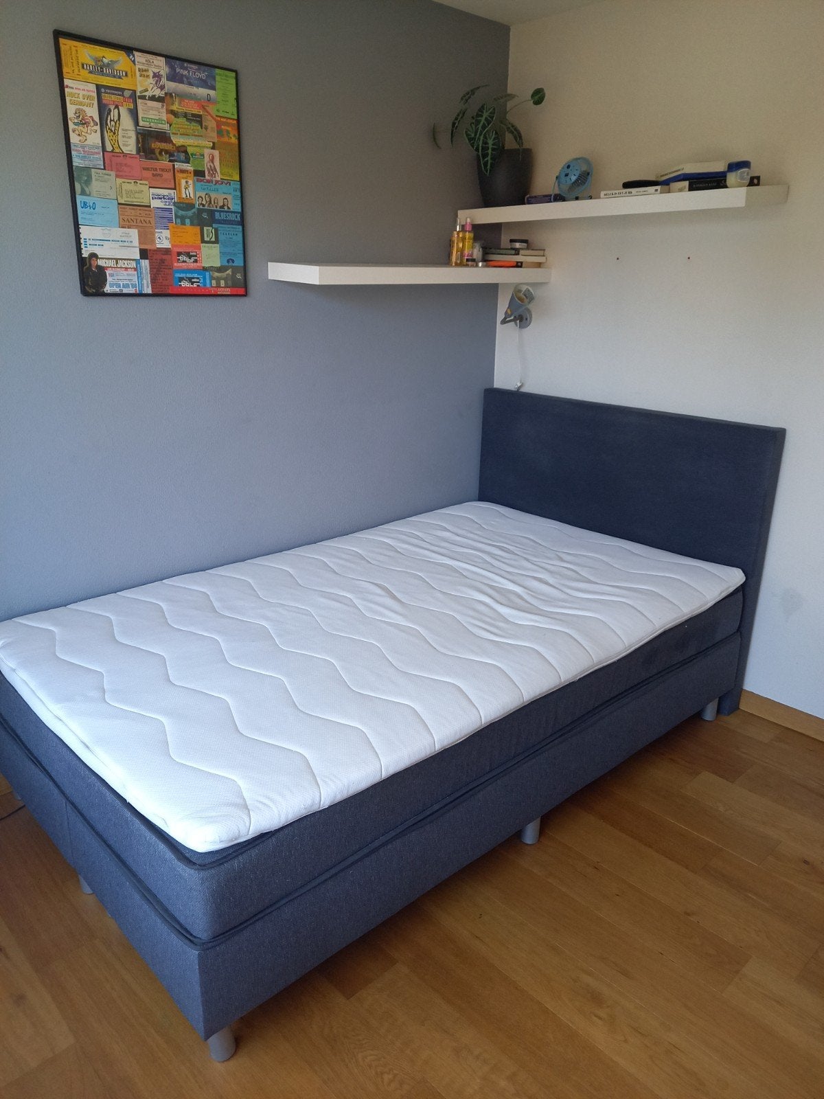 Boxspring 120 x 200 cm, Huis en Inrichting, Ophalen, Gebruikt, Twijfelaar, 120 cm