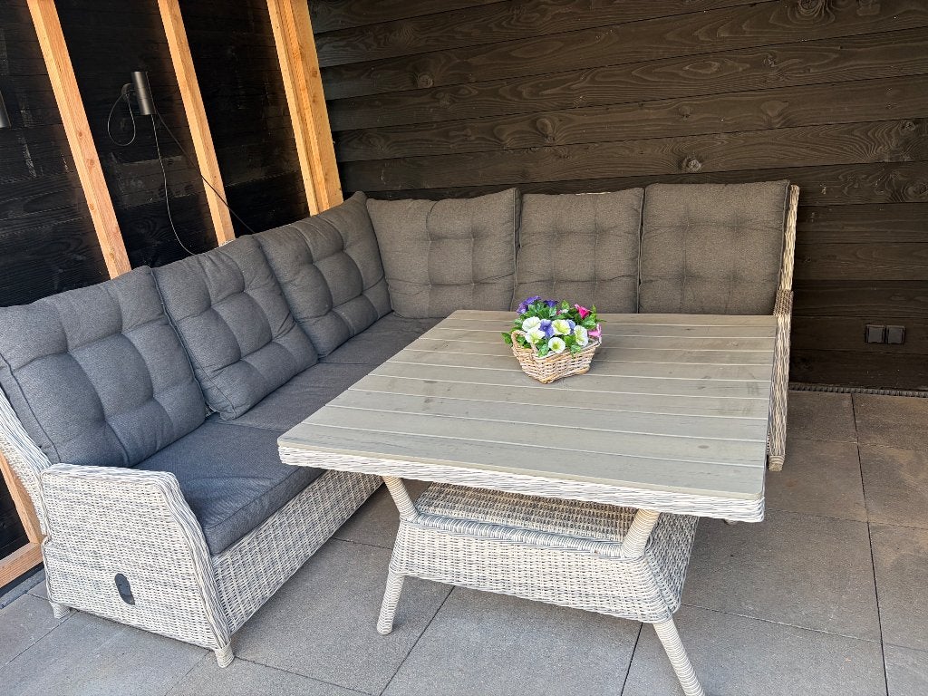 Tuinset, Ophalen, Kunststof, Gebruikt, 6 zitplaatsen