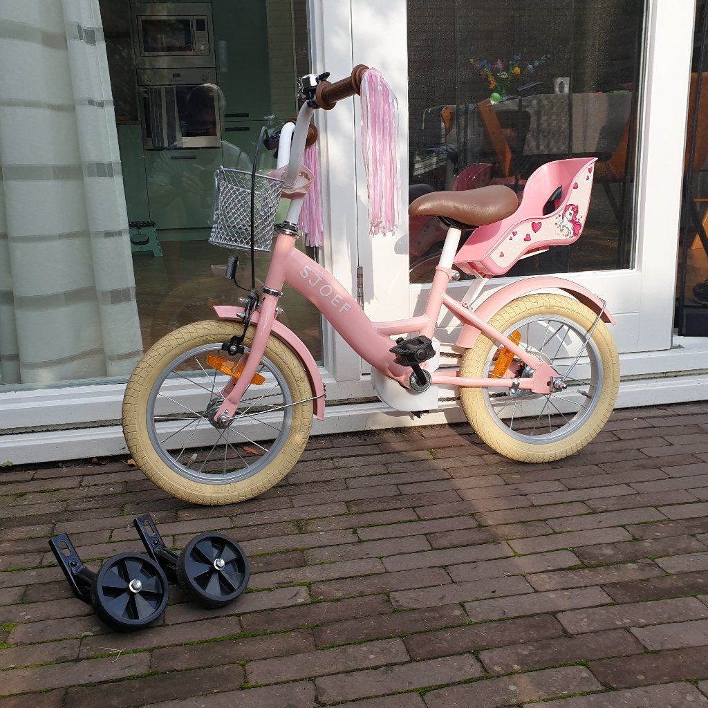 Sjoef Dolly 14 inch, Ophalen, Terugtraprem, Zijwieltjes, Sjoef
