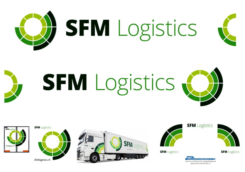 Vrachtauto decal 1:50 SFM logistics Bleiswijk, Hobby en Vrije tijd, Verzenden, Nieuw, Bus of Vrachtwagen, Overige merken