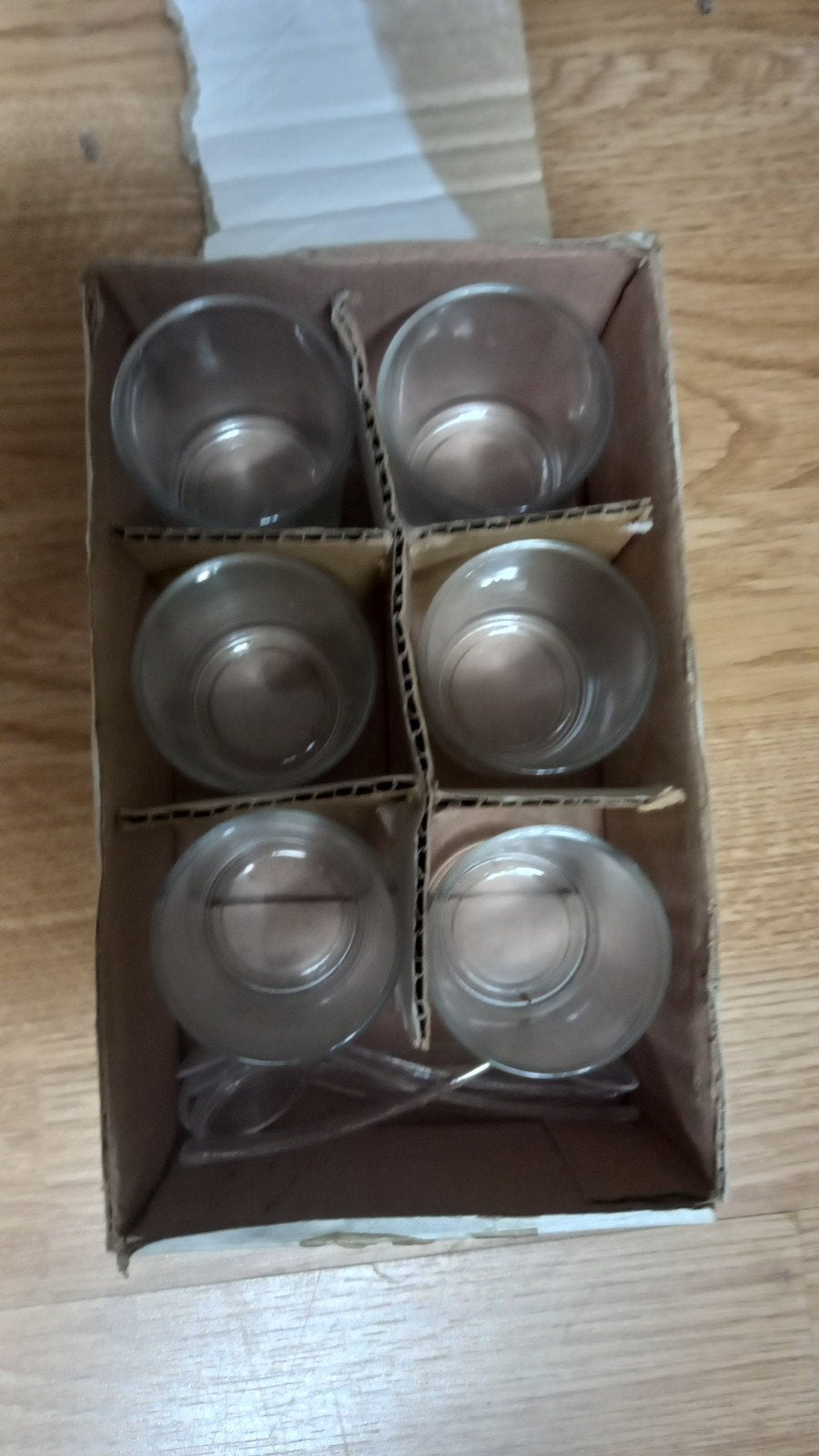 Set van 6 glazen amuse glaasjes, Ophalen of Verzenden, Nieuw, Glas