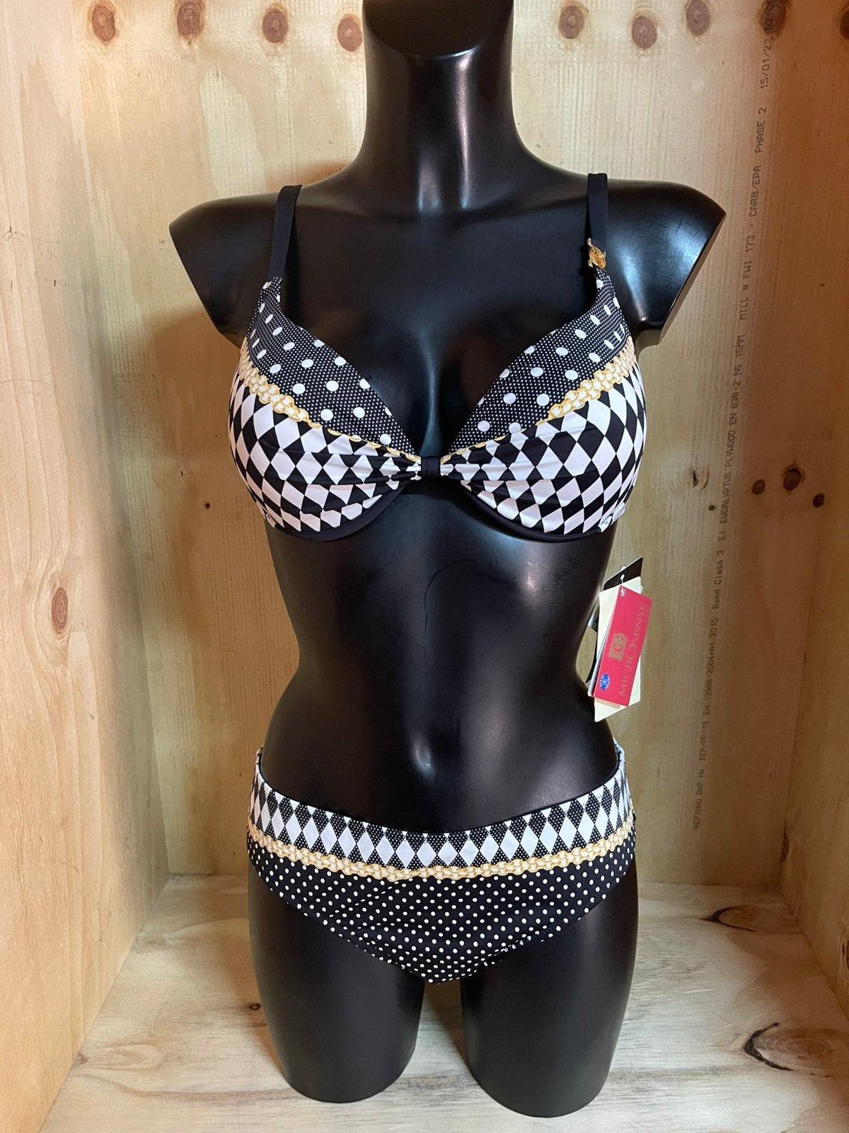 Feraud paris bikini maat 38b - 40b - 42c lost in chains, Verzenden, Nieuw, Zwart, Bikini