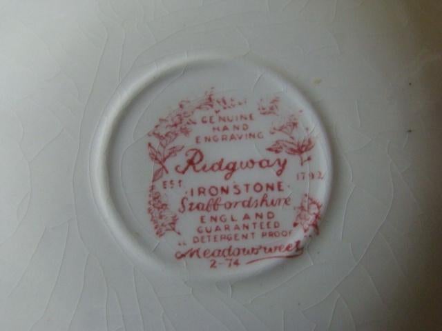 2x Espresso kop-en-schotel, Engels rood Ridgway, Meadowsweet, Ophalen of Verzenden