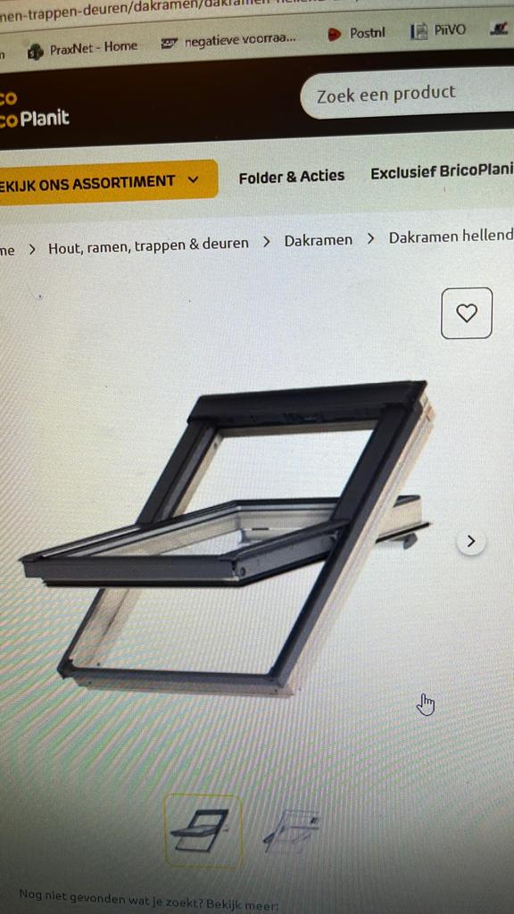 Velux kantelbaar dakraam GGL SK08 3070 114x140cm manueel, Ophalen of Verzenden, Nieuw, Minder dan 80 cm, Dakraam