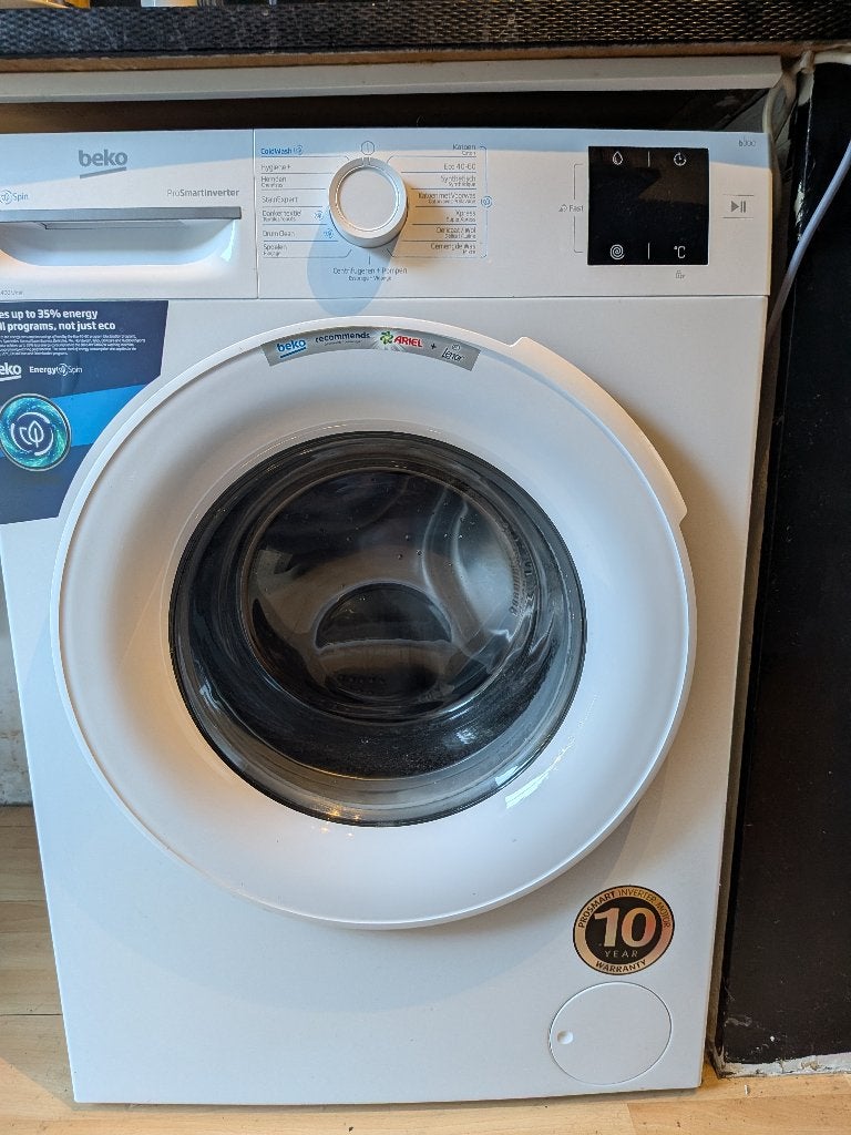Beko BM3WFU37412CW EnergySpin, Ophalen, Minder dan 85 cm, Energieklasse A of zuiniger, Zo goed als nieuw