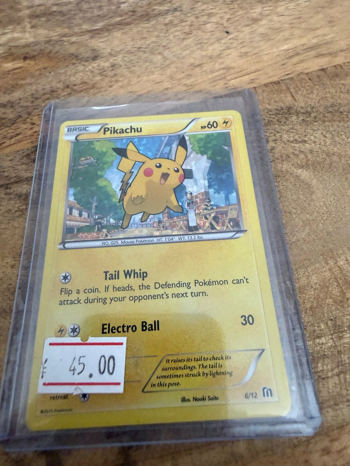 Pikachu Pokémon Kaart - Basic HP60, Hobby en Vrije tijd, Ophalen of Verzenden, Zo goed als nieuw, Losse kaart