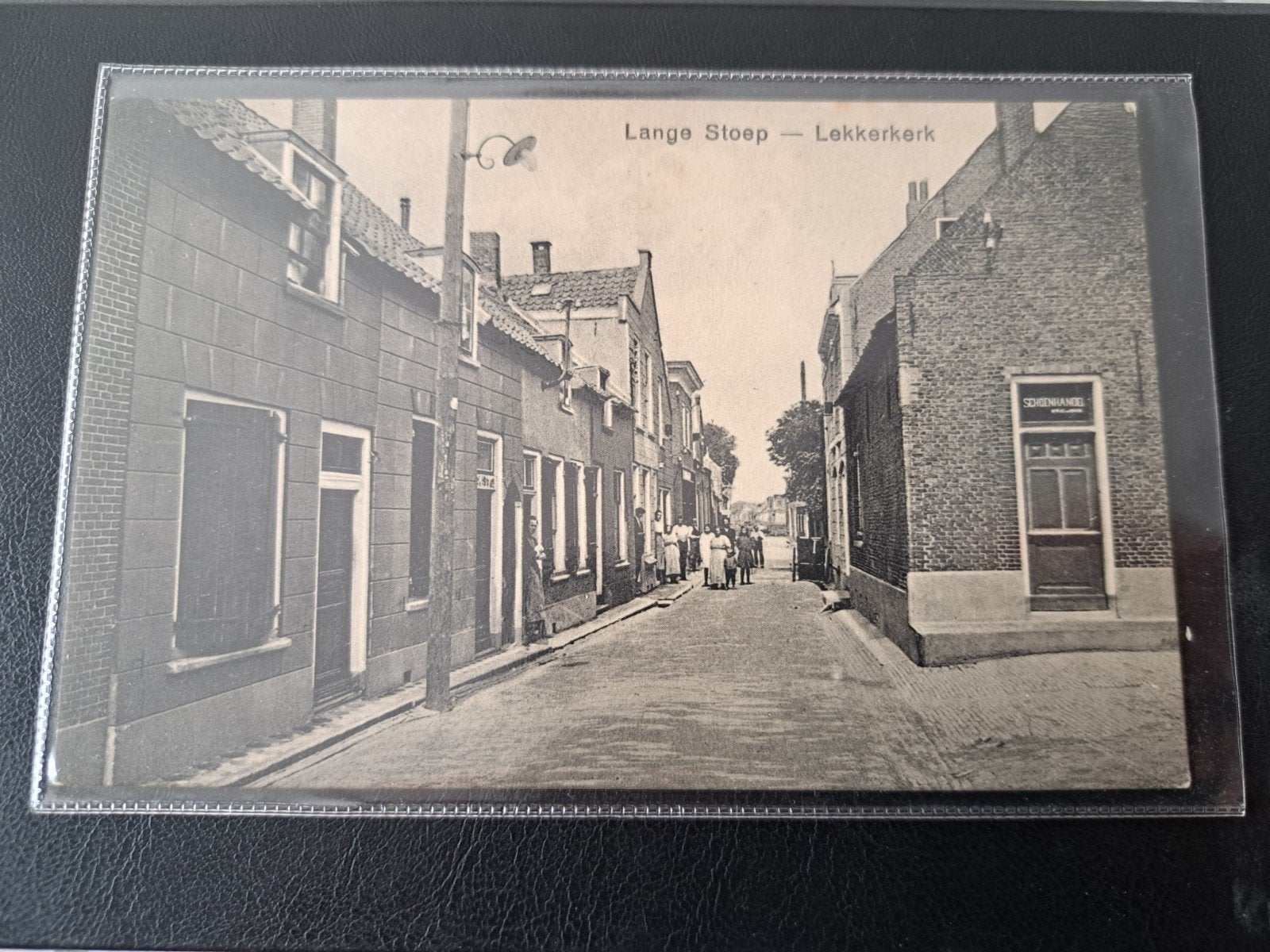 Ansichtkaart Lekkerkerk - Lange Stoep straatbeeld, Verzamelen, Ansichtkaarten | Nederland, Verzenden, Voor 1920, Ongelopen, Zuid-Holland