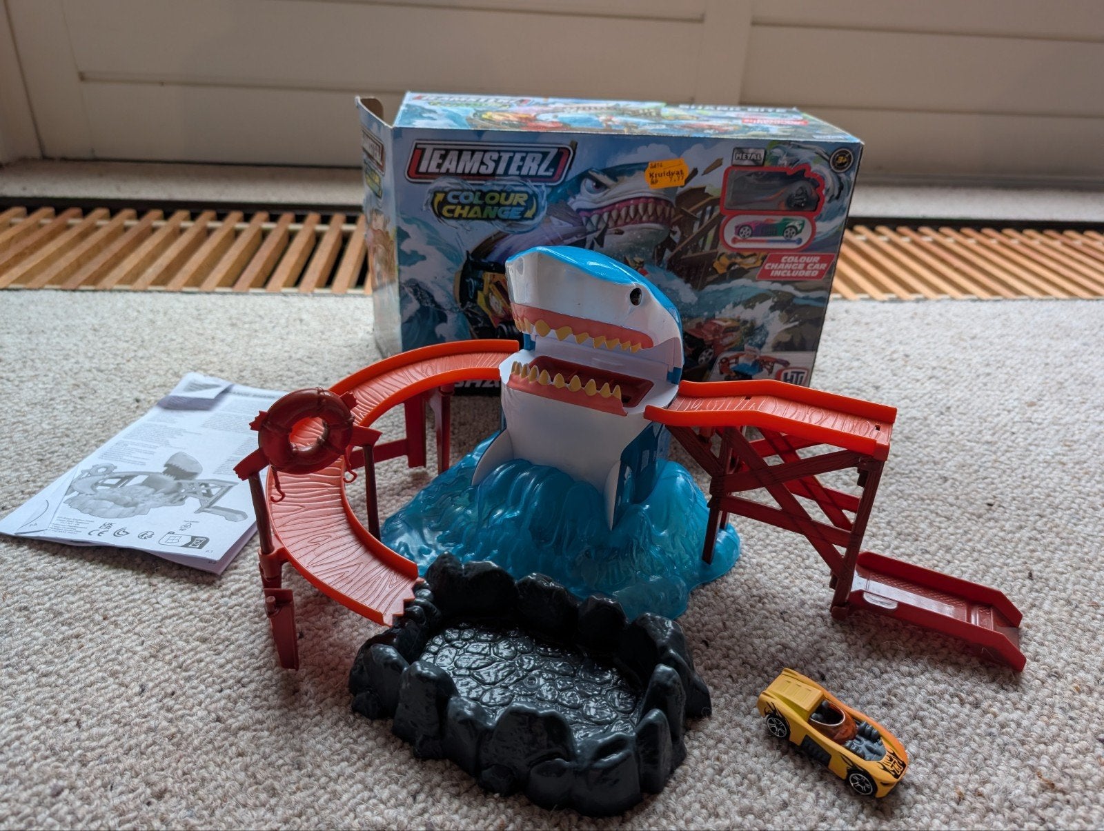Teamsterz Colour Change Shark Bite Baan met Auto, Ophalen of Verzenden, Zo goed als nieuw, Jongen of Meisje