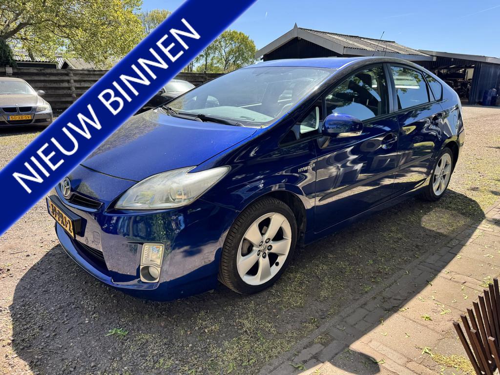 Toyota Prius 1.8 Comfort *SCHADE* (bj 2011, automaat), Auto's, Toyota, Stof, Gebruikt, 4 cilinders, Blauw