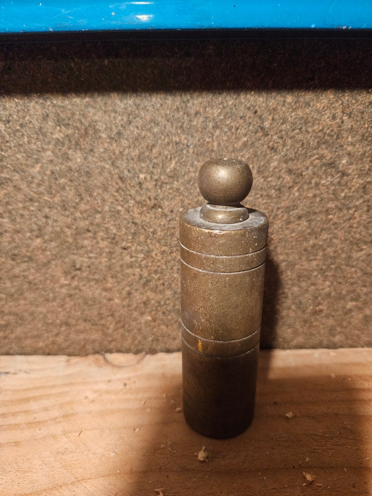 Antiek messing schietlood - Vintage gereedschap, Antiek en Kunst, Ophalen of Verzenden