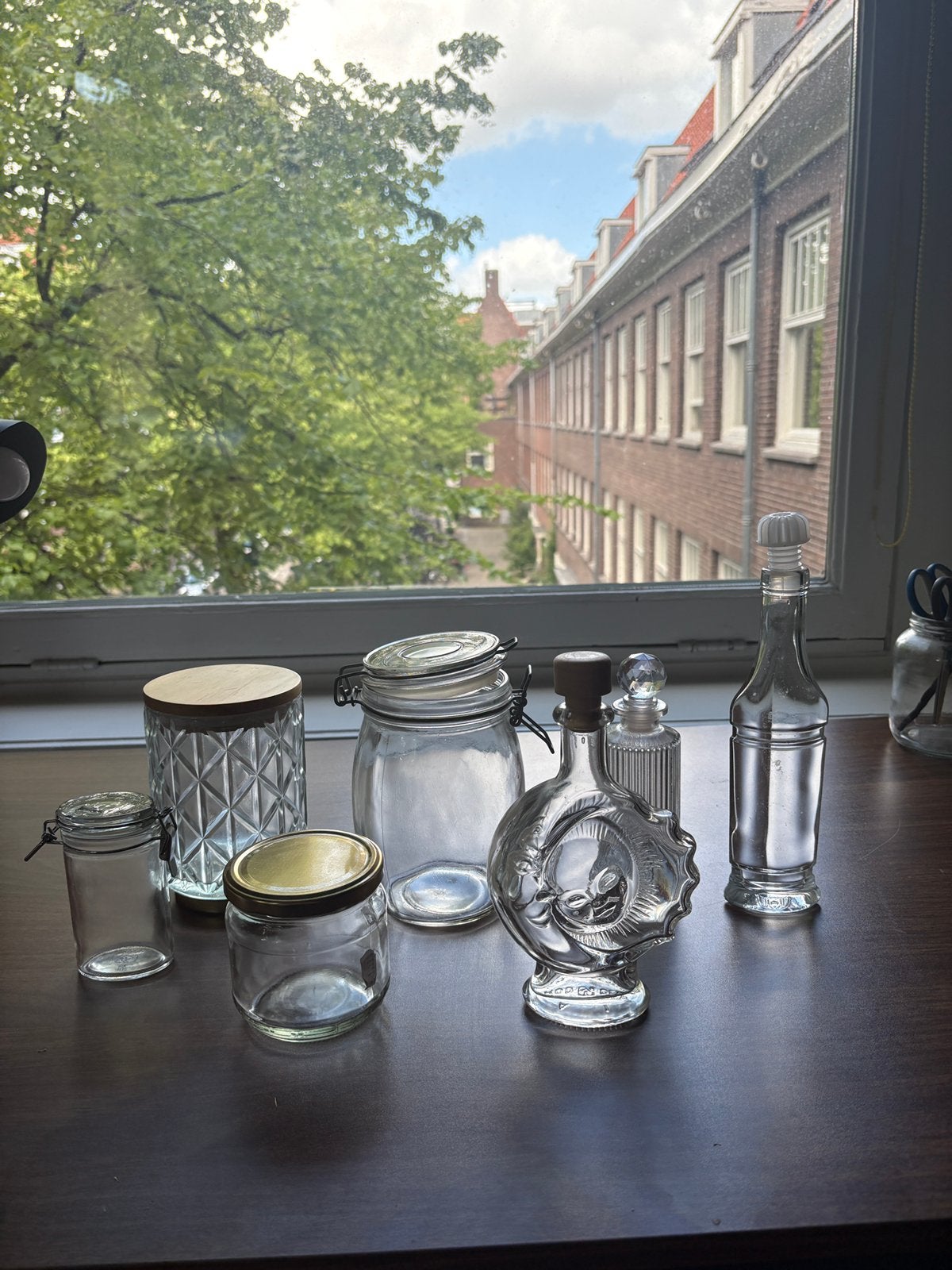 Diverse glazen potten en flessen – los of als set, Ophalen, Zo goed als nieuw