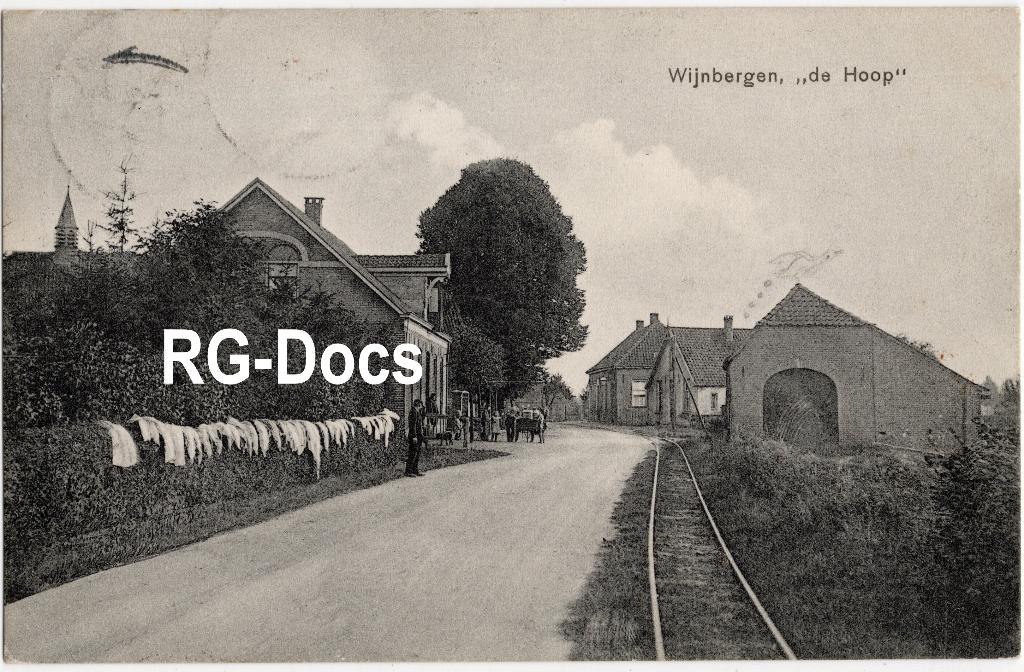 Ansichtkaart - Briefkaart Tramspoor Wijnbergen De Hoop 1918, Ophalen of Verzenden, Voor 1920, Gelopen, Gelderland