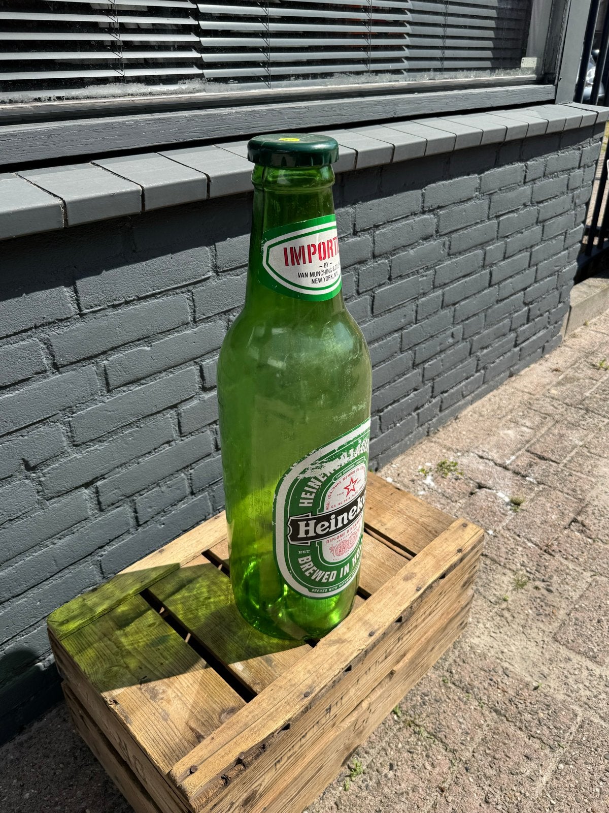 Grote Heineken Bierfles Decoratie - Uniek Item, Gebruikt, ., Ophalen of Verzenden, .