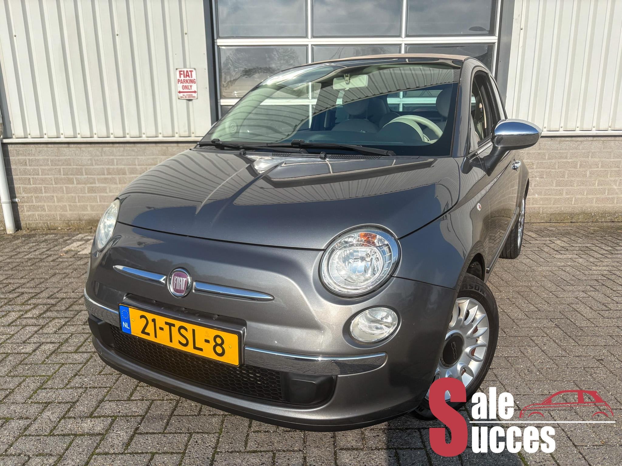 Fiat 500 C 1.2 Lounge Origineel NL, Auto's, Euro 5, Stof, Gebruikt, 4 cilinders