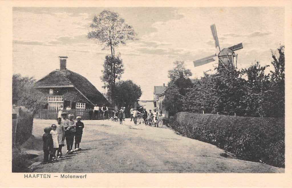 Haaften Molenwerf Molen West Betuwe, Verzenden, Voor 1920, Ongelopen, Gelderland