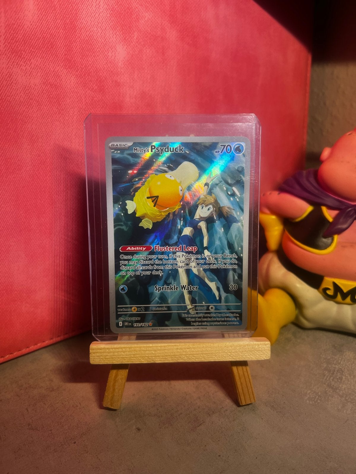 Misty's Psyduck 193 Pokémon Kaart, Ophalen, Zo goed als nieuw, Losse kaart, Foil