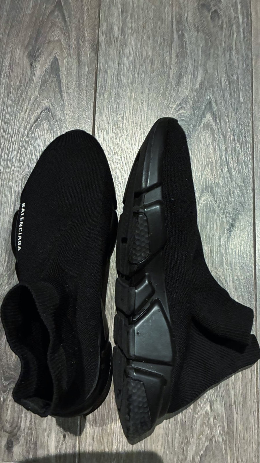 Balenciaga Socks Zwart Maat 43, Verzenden, Zwart, Sneakers of Gympen, Gedragen