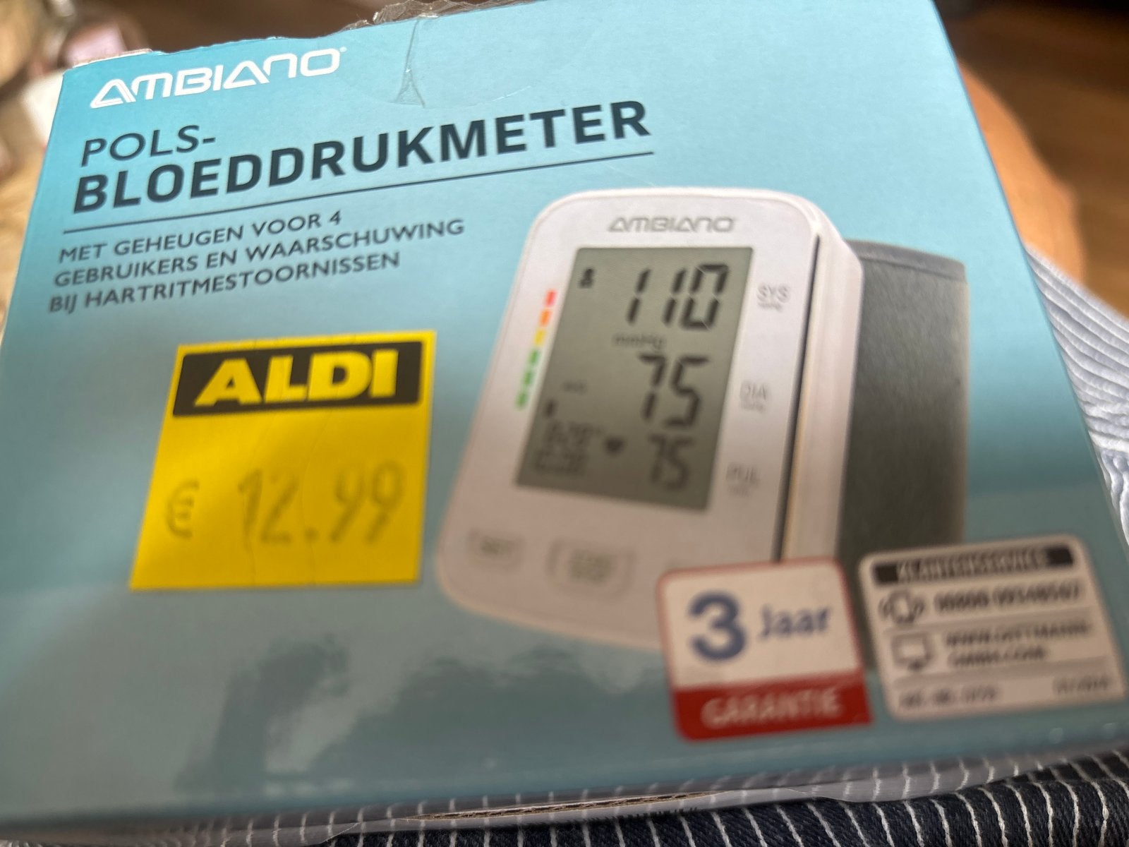 Ambiano Polsbloeddrukmeter - Nieuw in doos, Ophalen, Nieuw, Overige typen