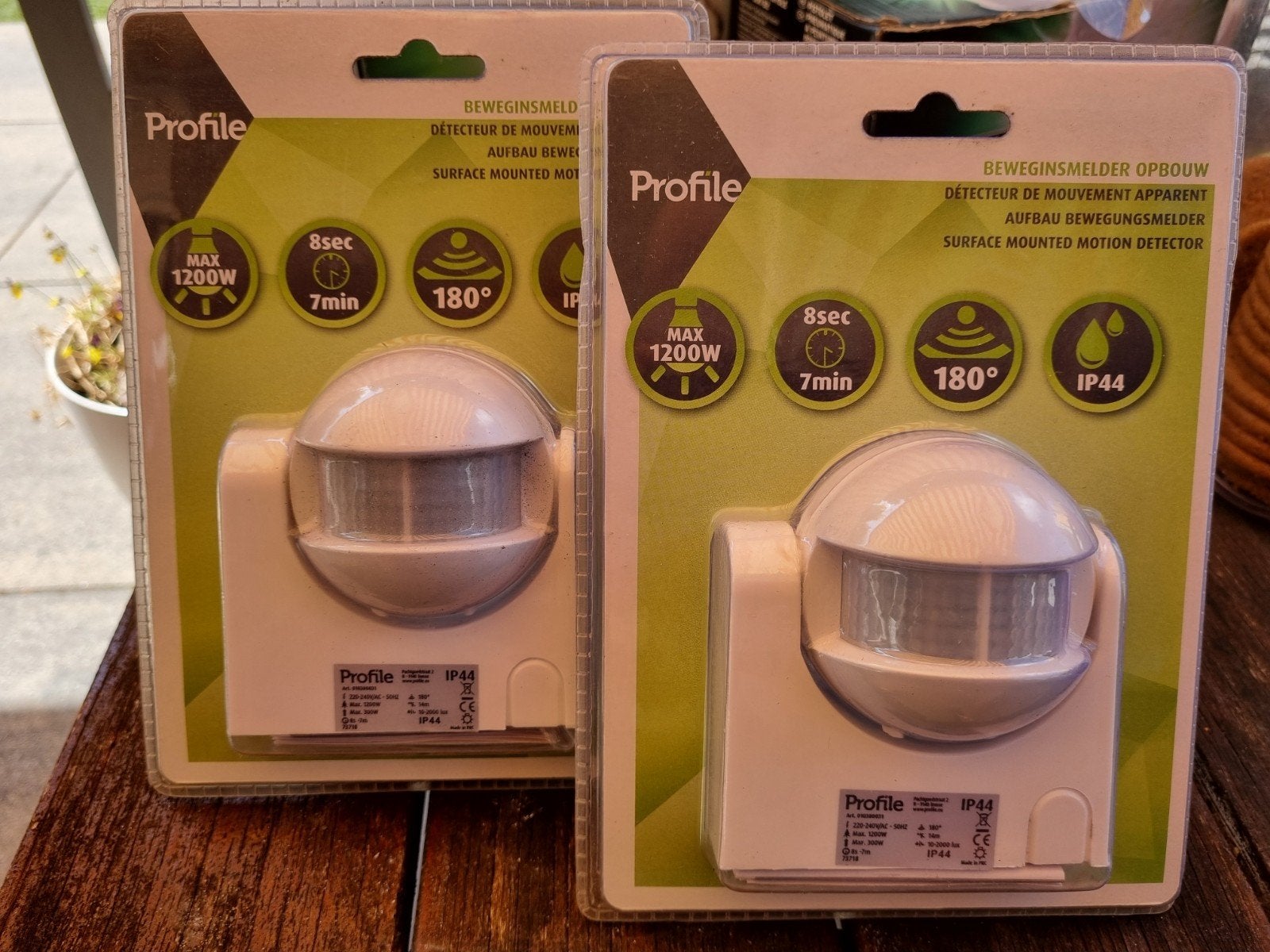 Bewegings melder opbouw IP44, Minder dan 50 watt, Nieuw, Ophalen of Verzenden, Netvoeding