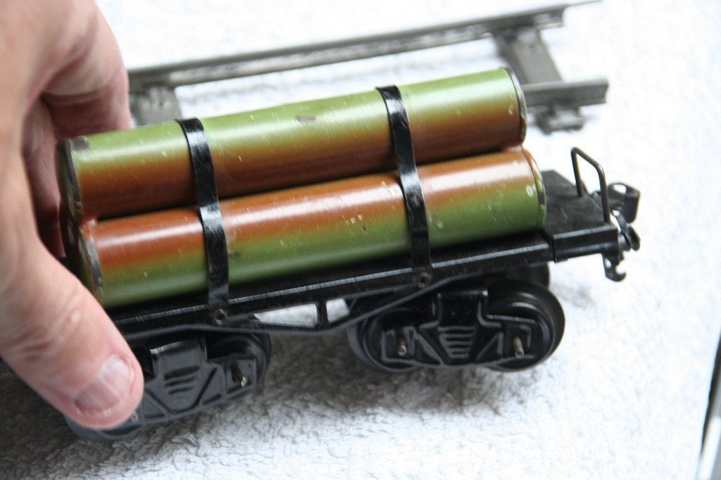 KRAUS Spoor O Gaswagon groen/bruin 4-asser, Overige merken, Gebruikt, Gelijkstroom, Wagon