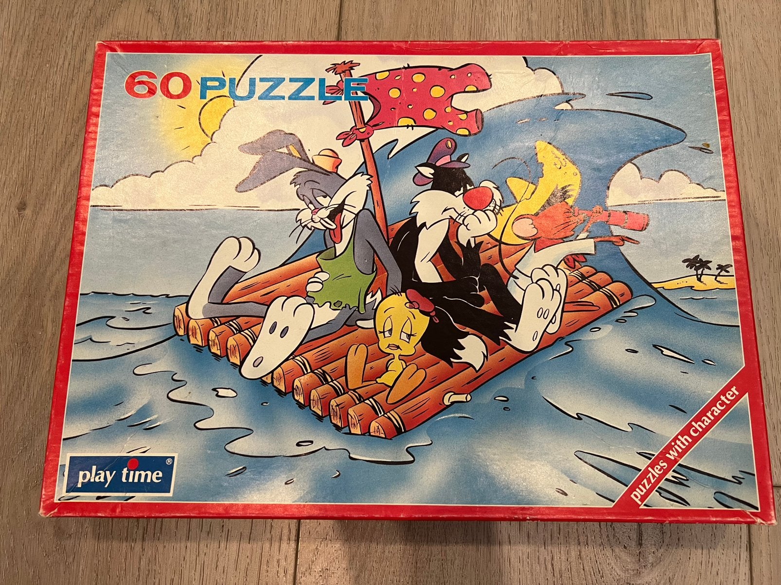 Vintage Looney Tunes Puzzel, Ophalen of Verzenden, Minder dan 500 stukjes, Gebruikt, Legpuzzel