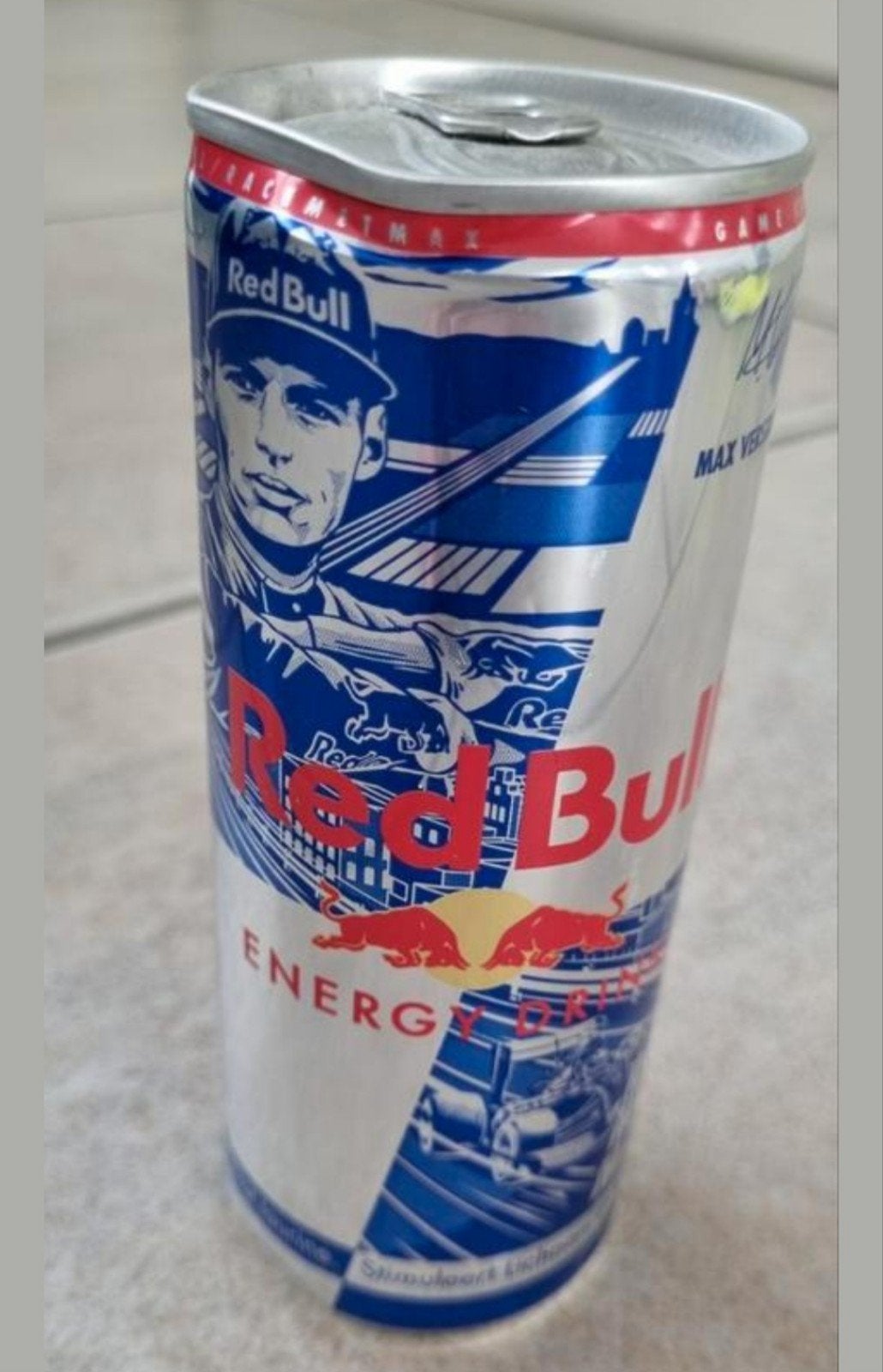 Red Bull Max Verstappen Racing blikje, Verzamelen, Overige Verzamelen, Ophalen of Verzenden, Gebruikt