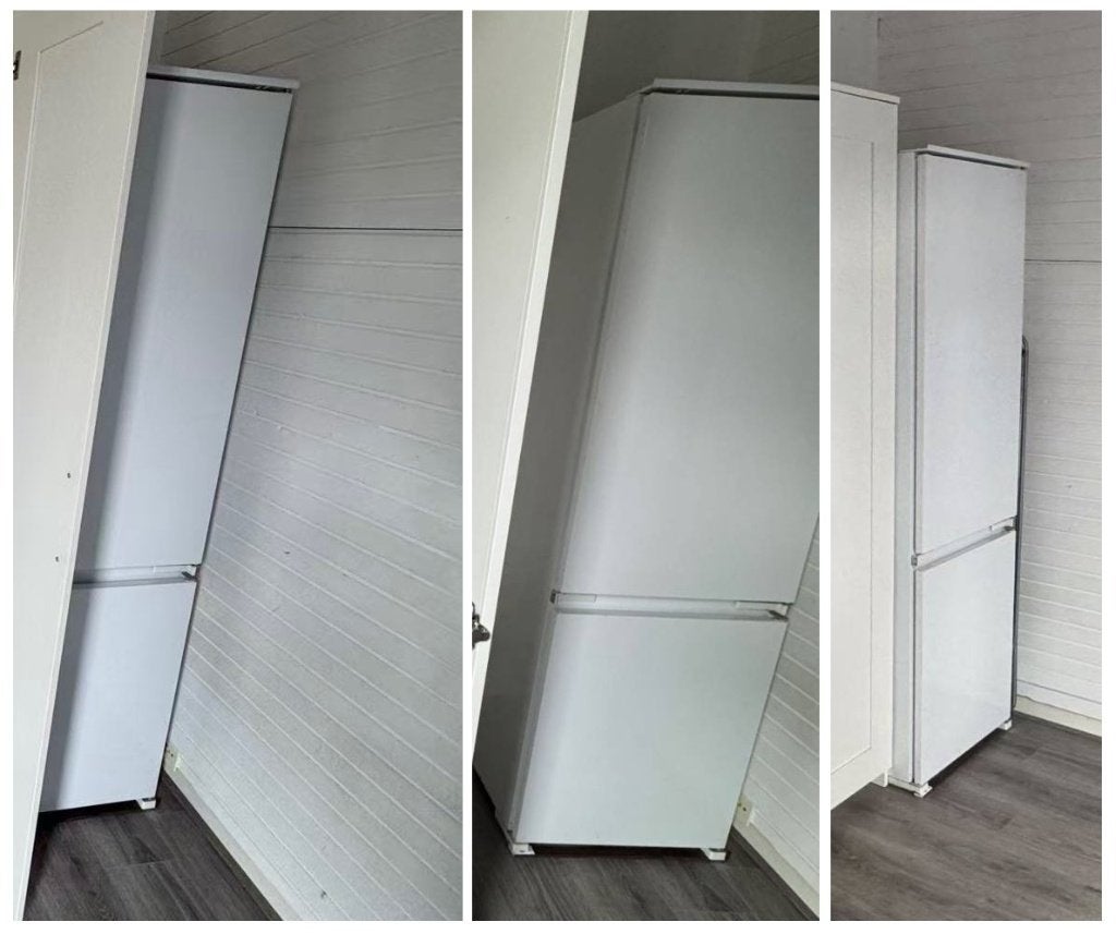 Gratis: Goed werkende smalle/inbouw koelkast in R‘dam, Ophalen, Gebruikt, Met aparte vriezer, Minder dan 75 liter