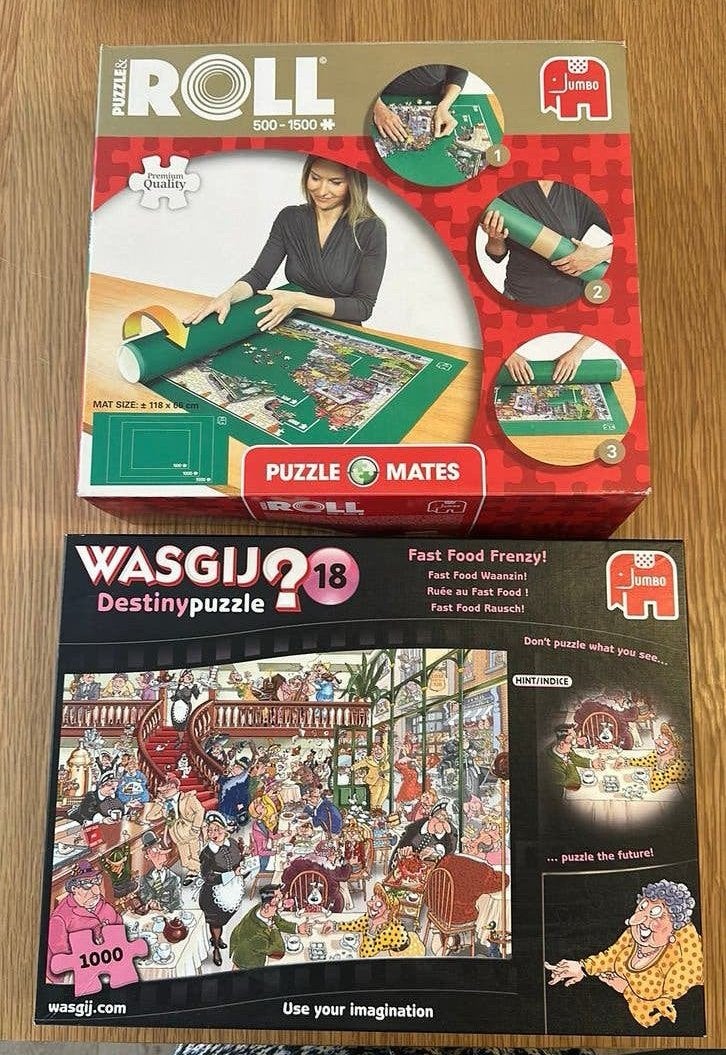 WASGIJ puzzel 1000 stukjes en puzzelmat, Ophalen of Verzenden, 500 t/m 1500 stukjes, Zo goed als nieuw