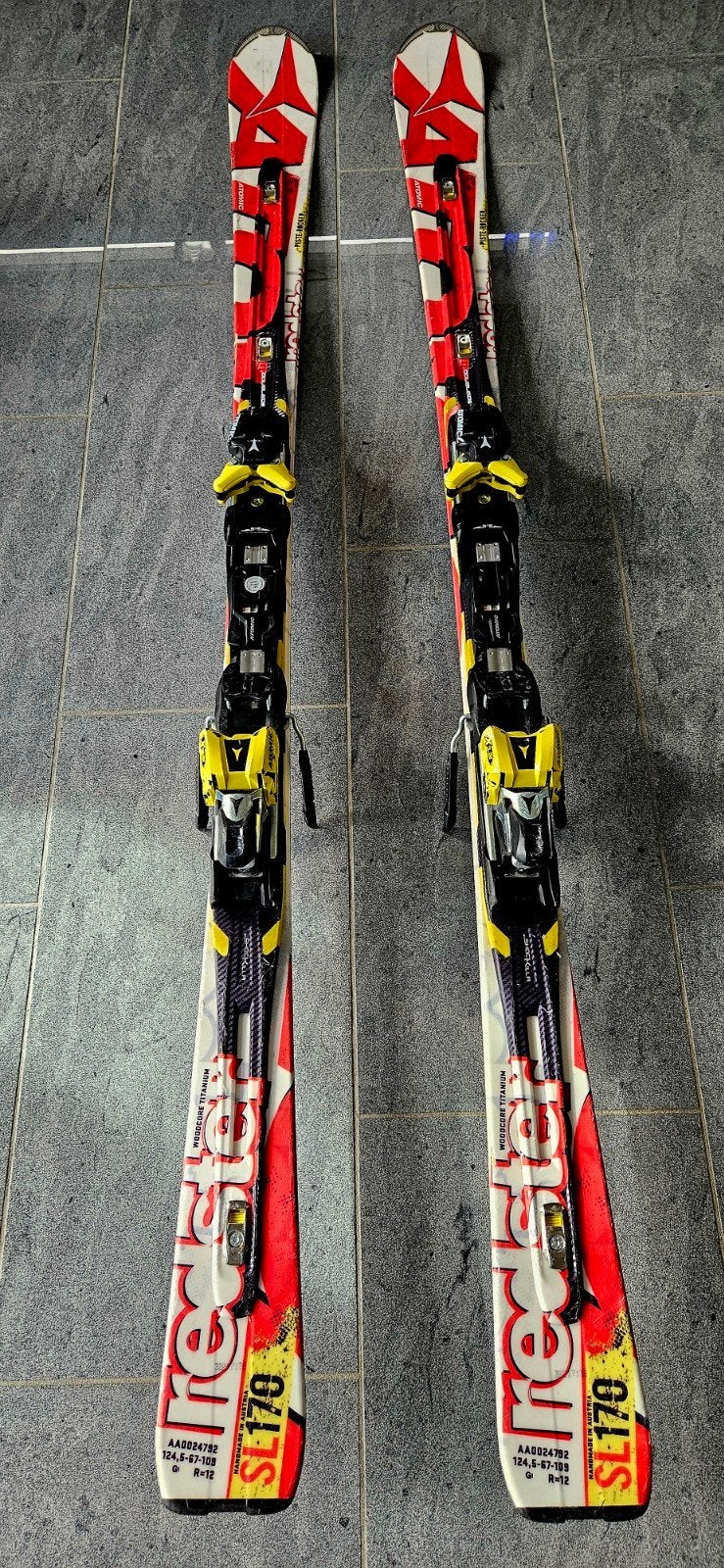 Atomic Redster 170 SL D2 Doubledekker R12 ski's, ideaal voor, 160 tot 180 cm, Gebruikt, Ophalen of Verzenden, Atomic