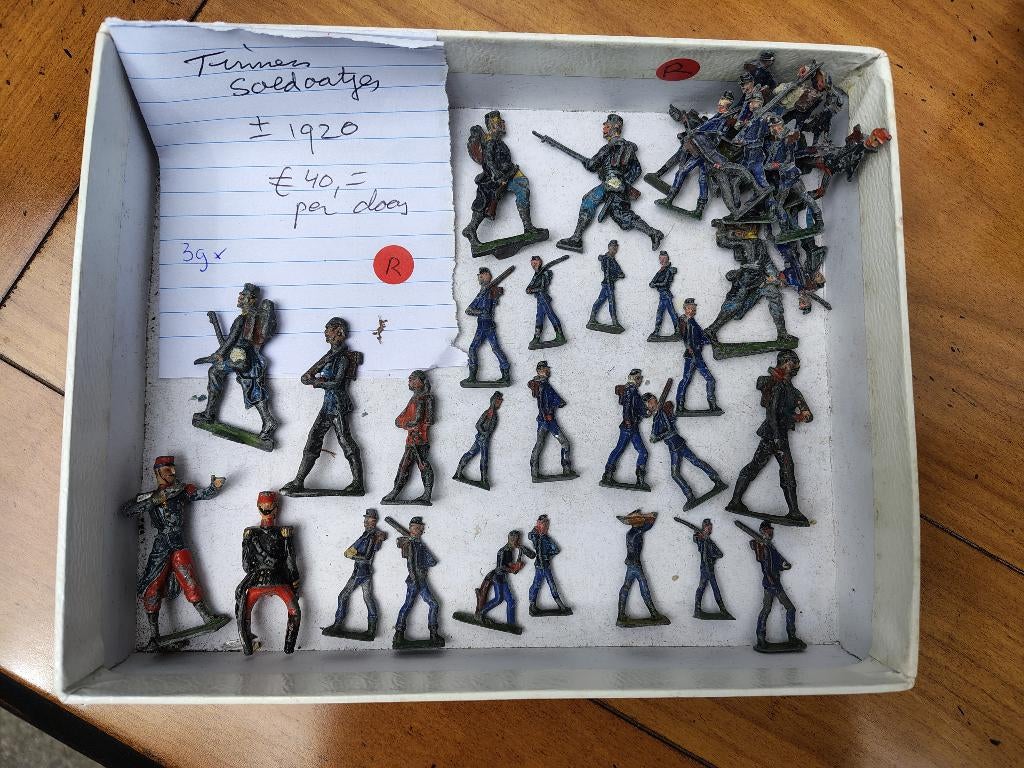 Tinnen soldaatjes , 68 stuks., Antiek en Kunst, Ophalen of Verzenden