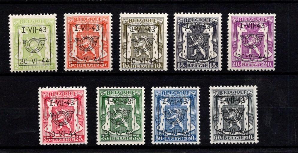 Belgie postfris *** - Pré-Cancels 502/10 - 1943  --  S192, Verzenden, Postfris
